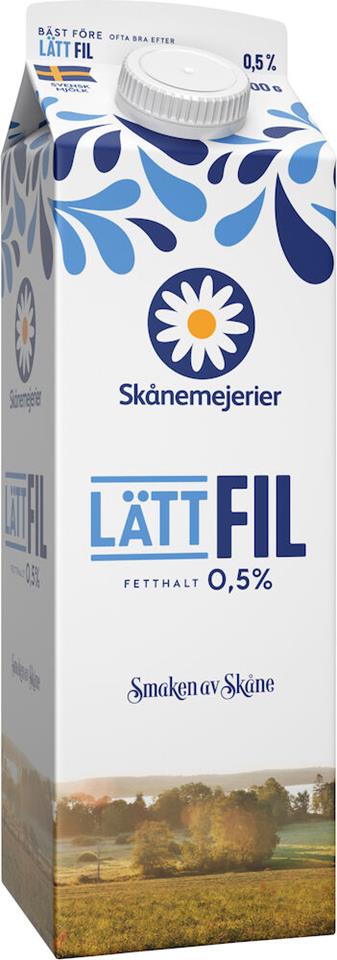 Lättfil 0,5% 1l Skånemejerier