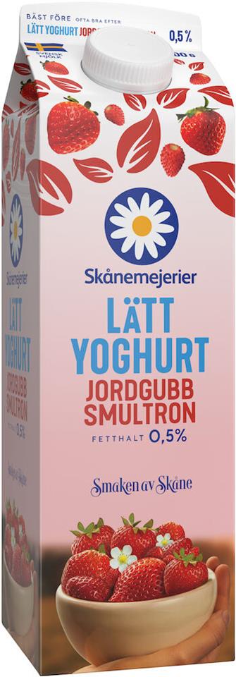 Lättyoghurt Jordgubb 0,5% 1l Skånemejerier