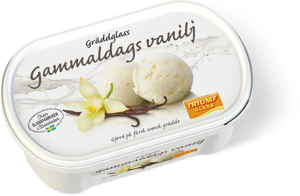 Gräddglass Gammaldags vanilj 0,5l Triumf Glass