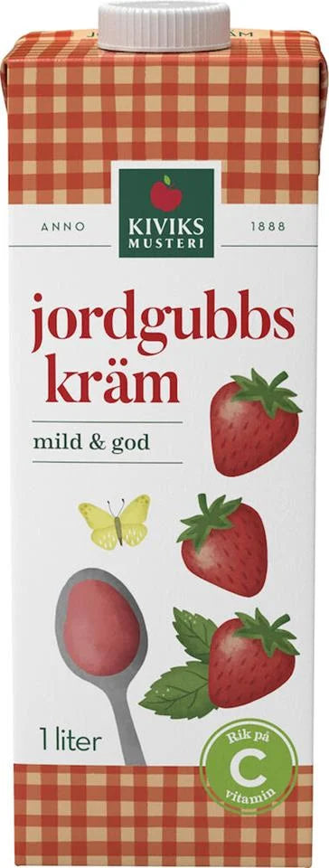 Jordgubbskräm 1l Kiviks