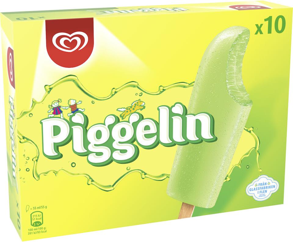 Glass Piggelin 10-pack GB Glace