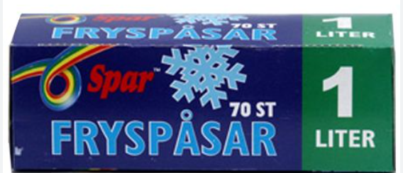 Fryspåsar 1 L Spar