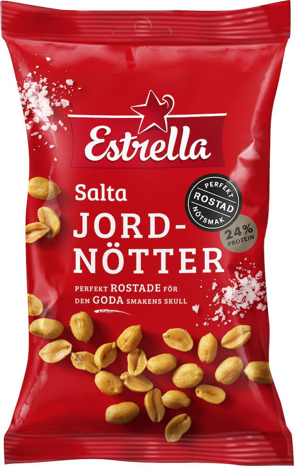 Jordnötter Salta 160g Estrella