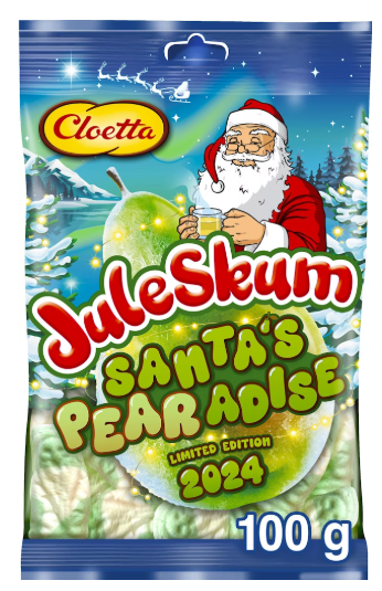 Juleskum "Santas pearadise" 100g Cloetta