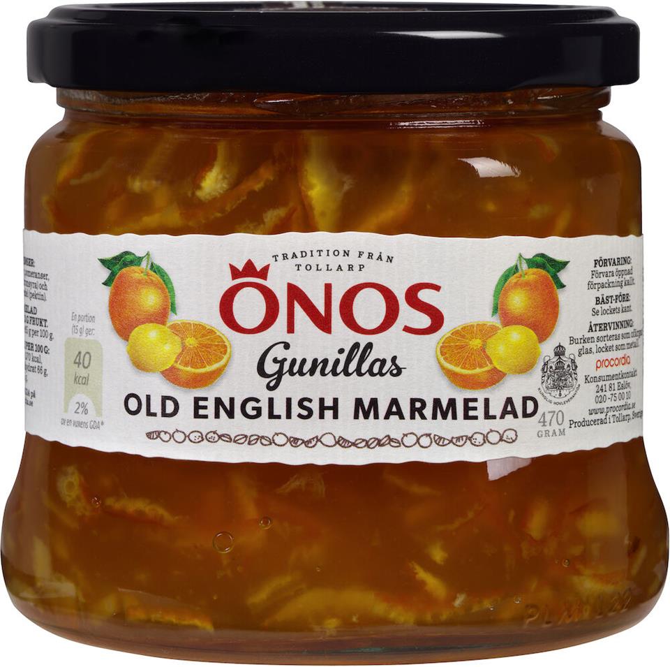 Marmelad Apelsin Old english Gunillas 450g Önos