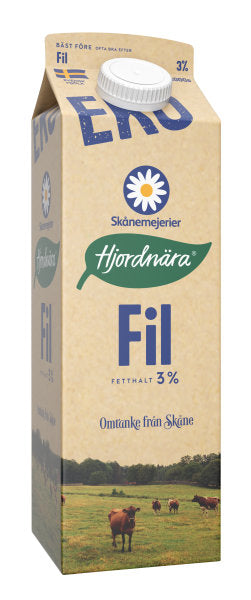 Filmjölk 3% Ekologisk 1l Skånemejerier