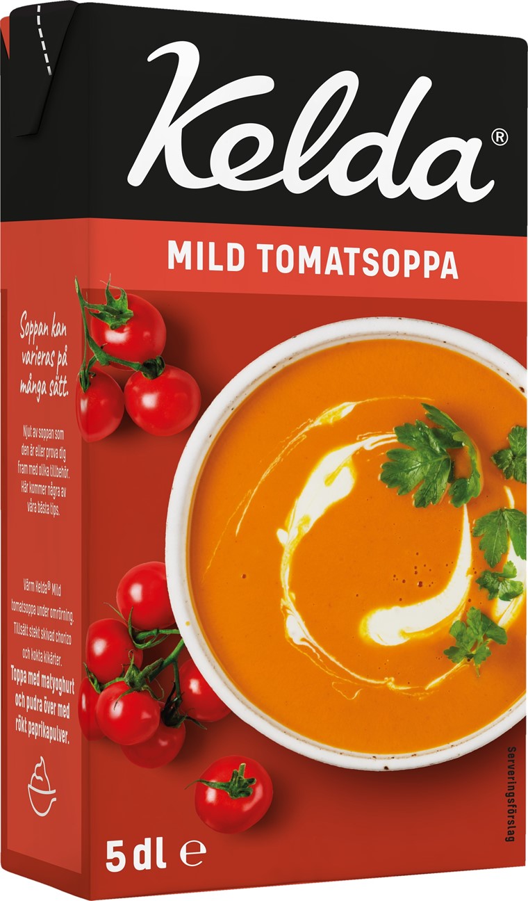 Tomatsoppa mild 5dl Kelda