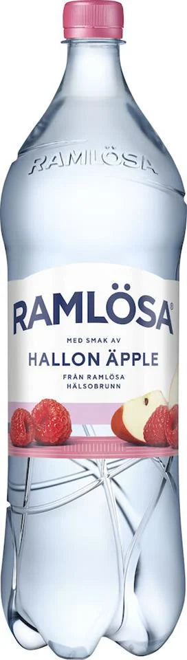 Vatten Kolsyrat Hallon Äpple 1,5l Ramlösa