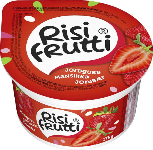 Mellanmål Jordgubb 175g Risifrutti