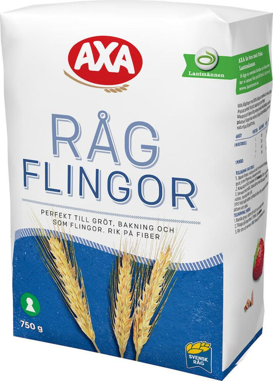 Rågflingor 750g AXA