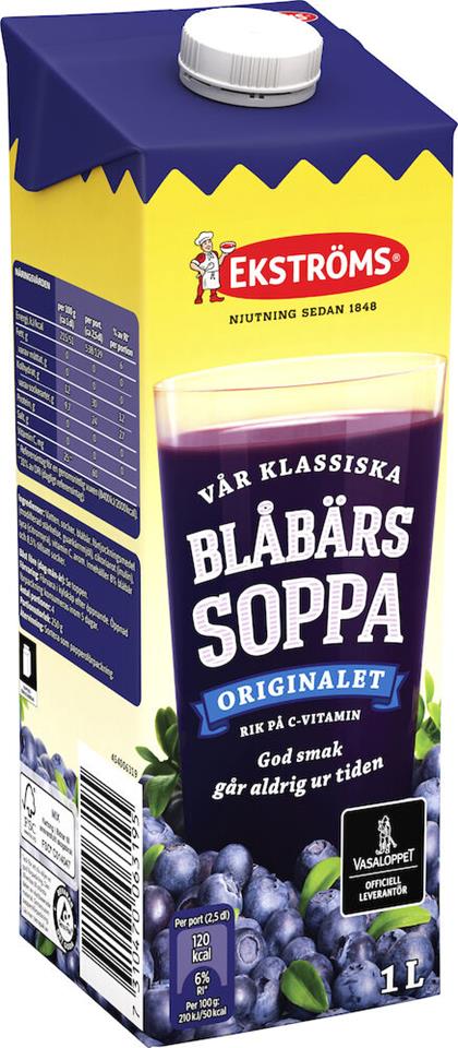 Blåbärssoppa Original 1l Ekströms