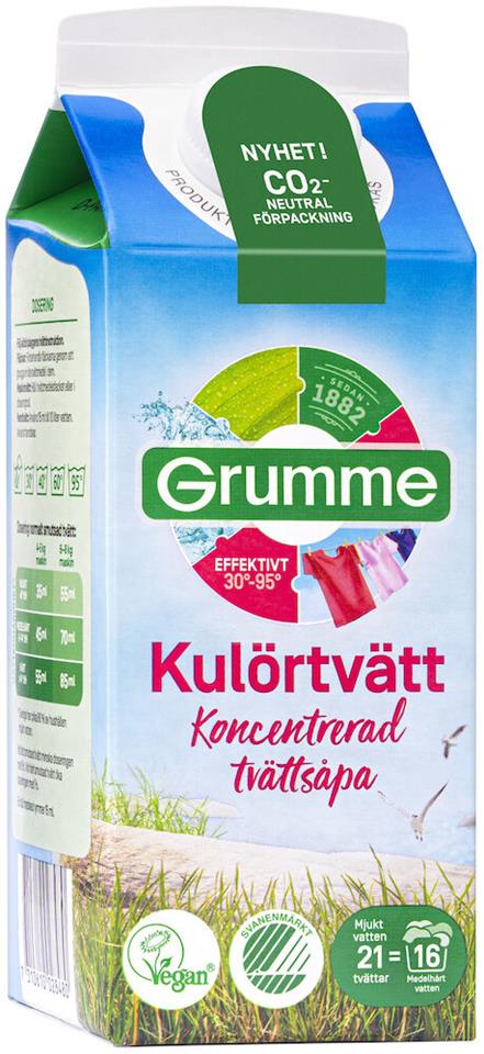 Tvättmedel Flytande Kulörtvätt 750ml Grumme