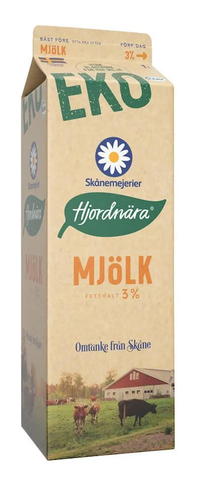 Mjölk Ekologisk standard 3% 1l Skånemejerier