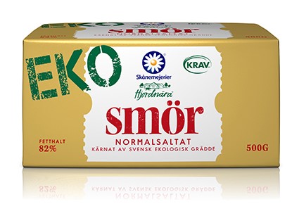 Smör Normalsaltat 82% Ekologisk 500g Skånemejerier