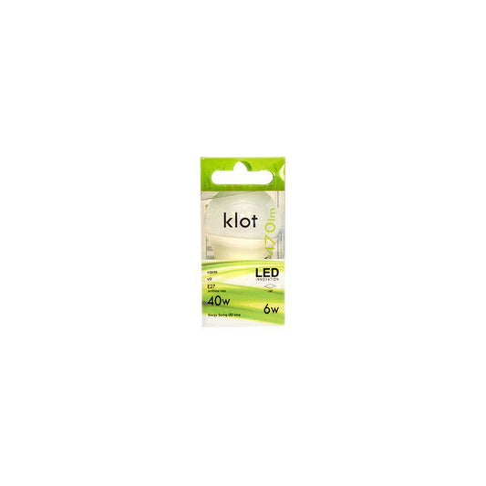 Klotlampa LED 6W =40w E27 470 lumen