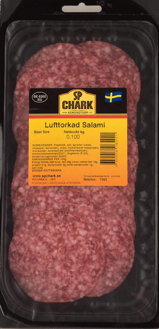 Lufttorkad Salami 100g SP Chark