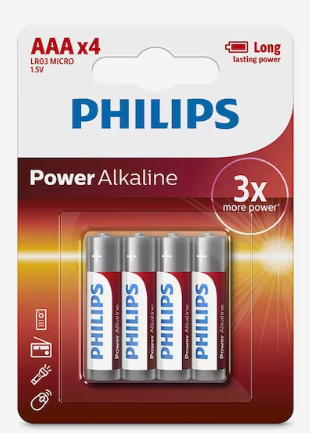 Batterier, AAA 4p Philips