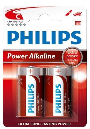 Batterier, R14 2p Philips