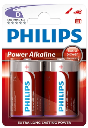 Batterier, R20 2p Philips