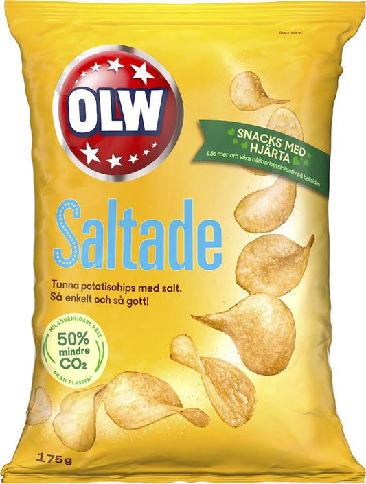 Chips Lättsaltade 175g OLW