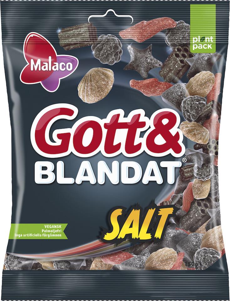 Gott & Blandat Saltlakrits 150g, Malaco