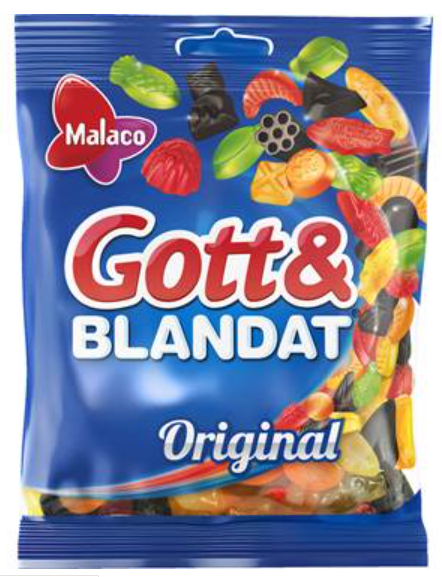 Godis Gott & Blandat 160g Malaco