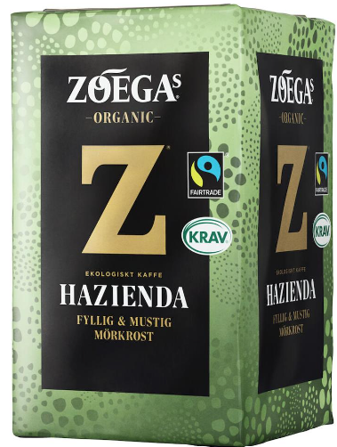 Kaffe Zoegas Hazienda EKO 450g