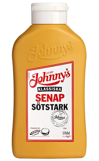 Johnnys Senap 500g sötstark