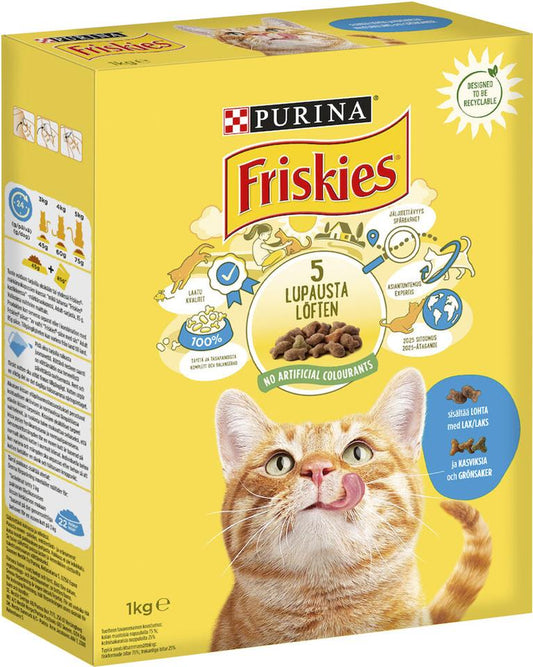 Torrfoder Katt Lax 1kg Purina Friskies