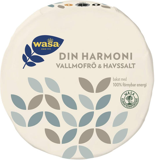 Knäckebröd Din Harmoni Vallmofrö & Havssalt 260g Wasa