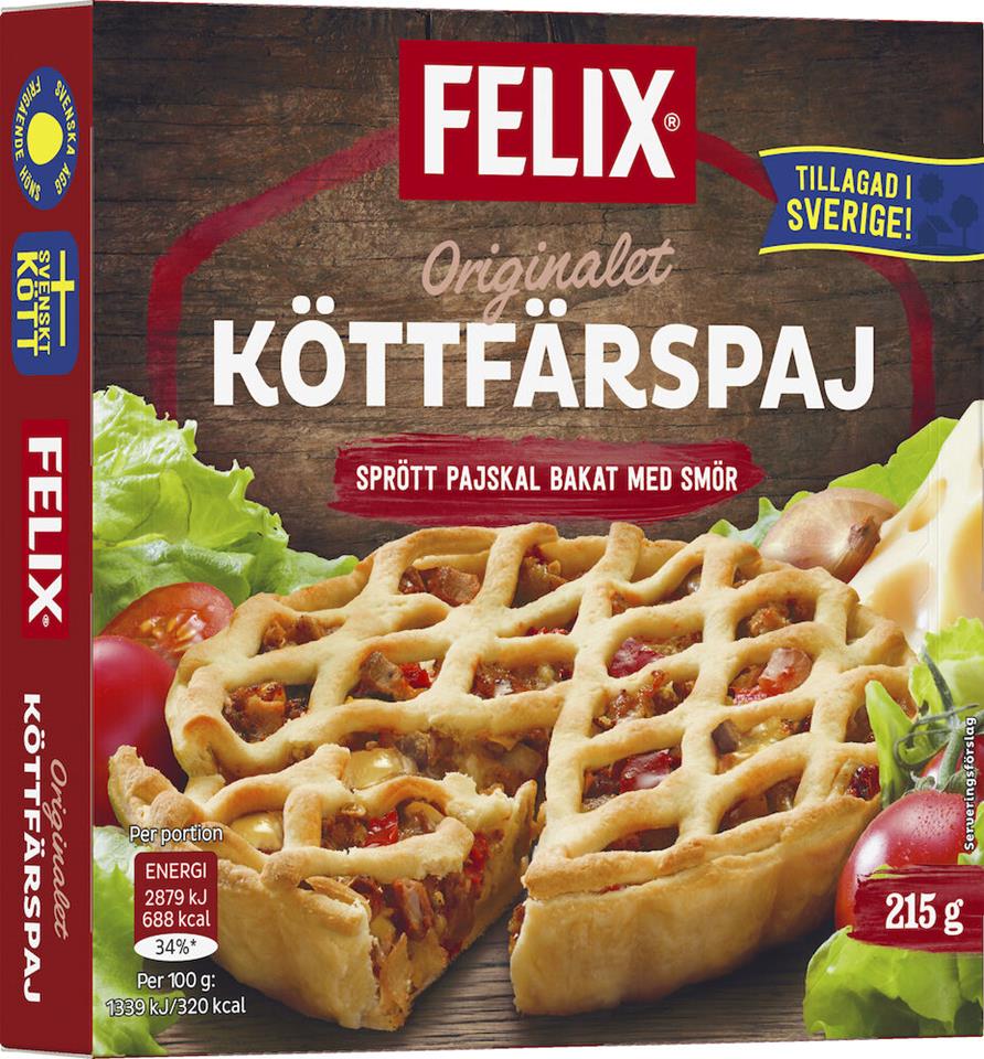 Köttfärspaj Fryst 215g Felix