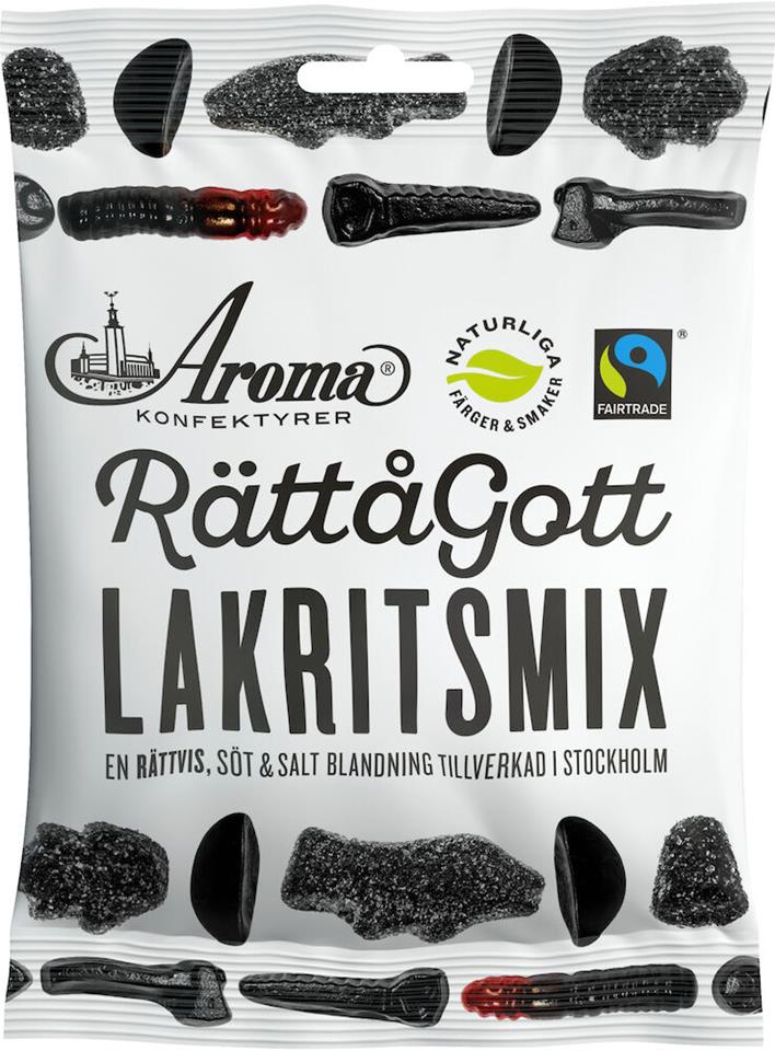 Lakritsmix RättåGott 140g, Fairtrade Aroma