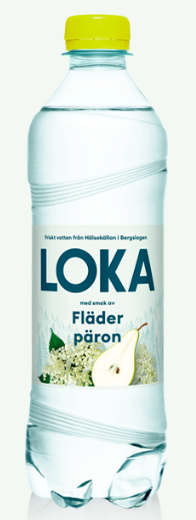 Vatten Kolsyrat Fläder Päron 50cl Loka