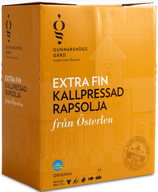 Rapsolja 3l Gunnarshögs Gård (baginbox)