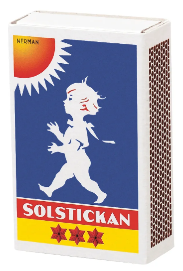 Tändstickor hushållsask Stor 1p solstickan