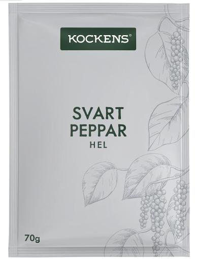 Svartpeppar hel