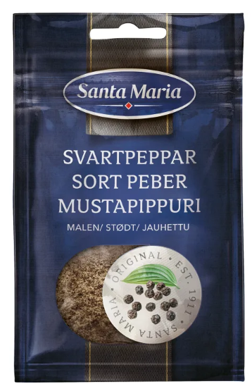 Svartpeppar malen