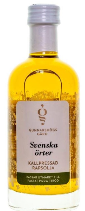 Rapsolja Svenska örter 0.25l Gunnarshögs Gård
