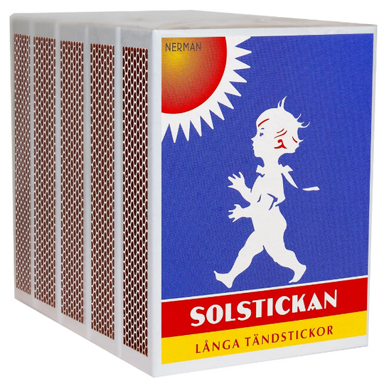 Tändstickor långa 5p solstickan